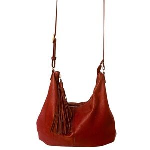 Margot Brand Burgundy Leather Shoulder Bag; IGUC